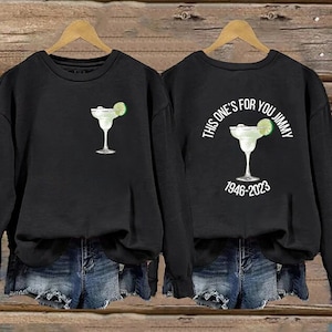 This One's For You Jimmy 1946-2023 Both Sides Sweatshirt, Jimmy Buffett Memorial Both Sides T-Shirt, Jimmy Buffett Long-Sleeve