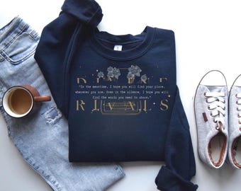 Divine Rivals Sweatshirt BookTok Romantasy Gift Iris & Roman Literary Crewneck Cozy Bookish Merch Rebecca Ross Fans