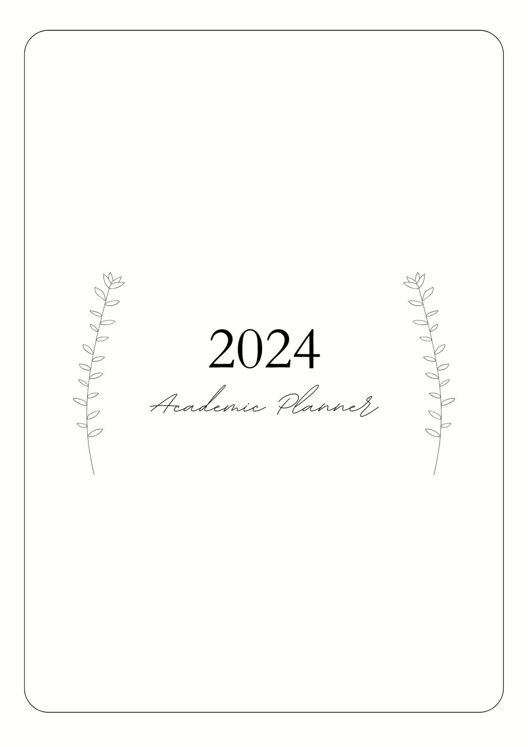 2024 Academic Planner Etsy UK