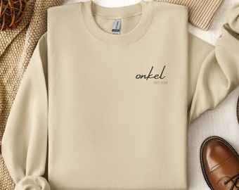 Personalisiertes Onkel Sweatshirt, Onkel Pullover, Geschenk für Onkel, Onkel Sweater, Geschenk für ihn, Geburtstagsgeschenk für Onkel, Onkel