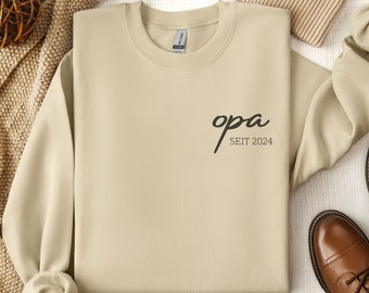 Personalisiertes Opa Sweatshirt, Opa Sweatshirt, Opa Pullover, Geschenk für Opa, Geschenk für Großvater, Vatertagsgeschenk, Geschenk für ihn