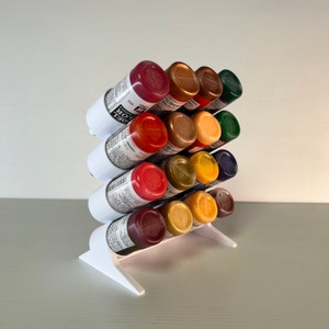 MDF Paint Rack System for Citadel and Vallejo Paints Fits 35 or 50