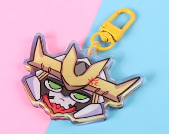Gundam Barbato chibi head | Epoxy Acrylic keychains [IBO GUNDAM]