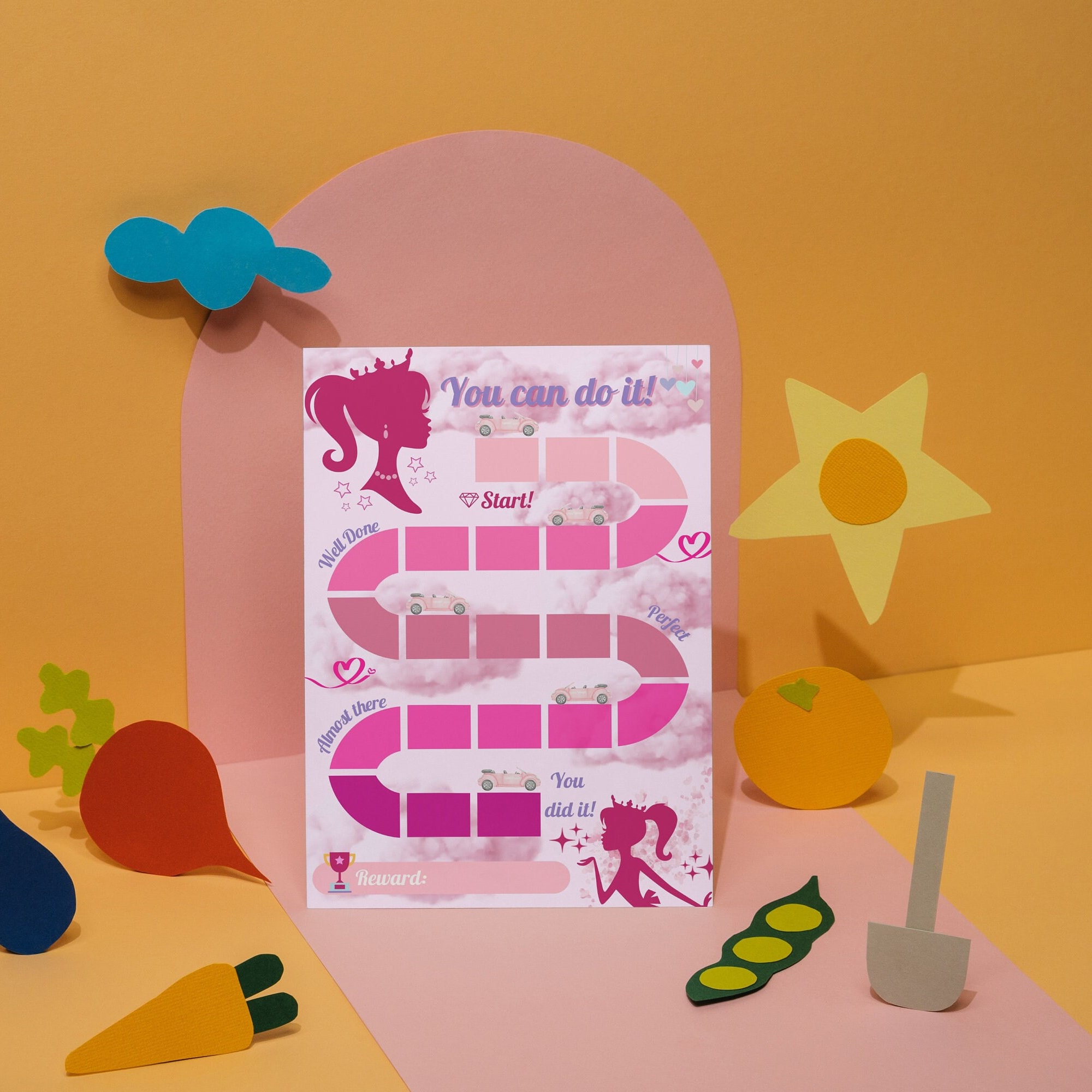 Barbie Princess Reward Chart , Positive Reinforcement for Girls ...