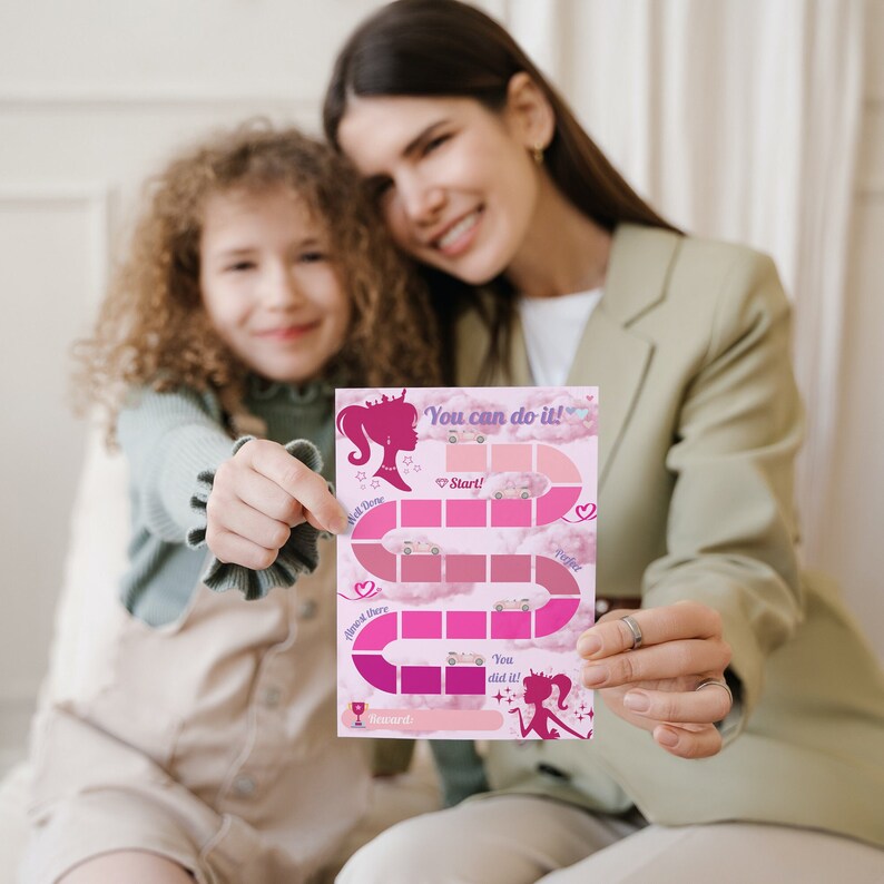 Barbie Princess Reward Chart , Positive Reinforcement for Girls ...