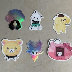 1 lot d'autocollants Kawaii Sanrio.
