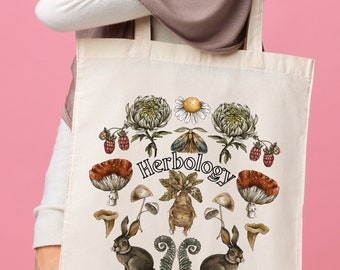 Bolso de mano Herbology Plants, bolso Magic Botanical, bolso Tote regalo caprichoso, bolsa de compras para los amantes de la wichcraft, regalo para los amantes de Hogwarts