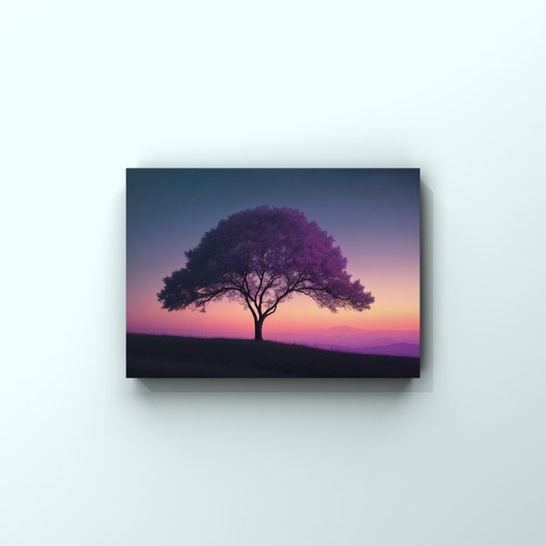 Sunrise to Moonlight Popular Right Now wall art: Tree of Resilience Art Print ( 5Different sizes) popular now, popular gifts right now
