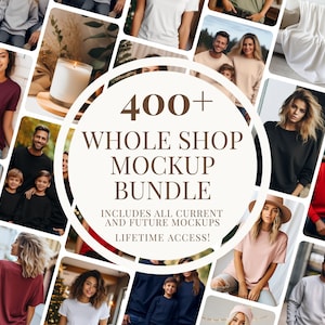 Whole Shop Mockup Bundle, Entire Shop Bundle, Bella Canvas 3001 Mockup Bundle, Gildan 18000 Bundle, Sweatshirt Mockups, Christmas Mockups