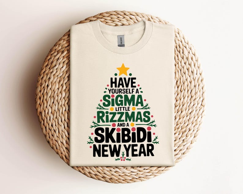Have Yourself A Sigma Little Rizzmas Svg Png, Skibidi Rizzmas Svg, Rizz ...