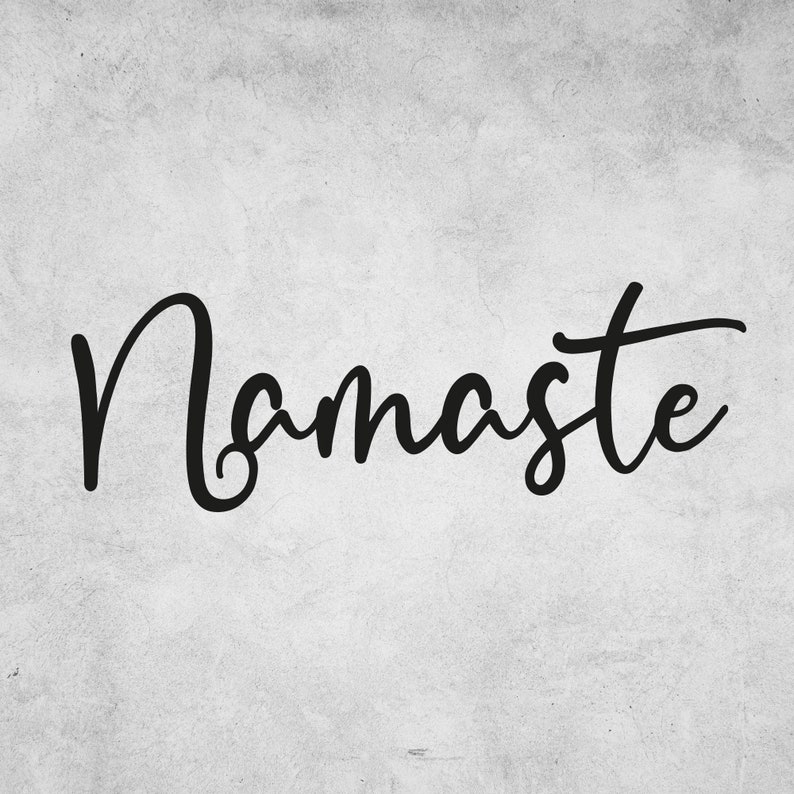 Namaste Metal Art Deco Quote Wall Decoration Yoga Room Metal Hanging
