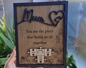 Personalised Hand Made Jigsaw gift / Gift for Mum