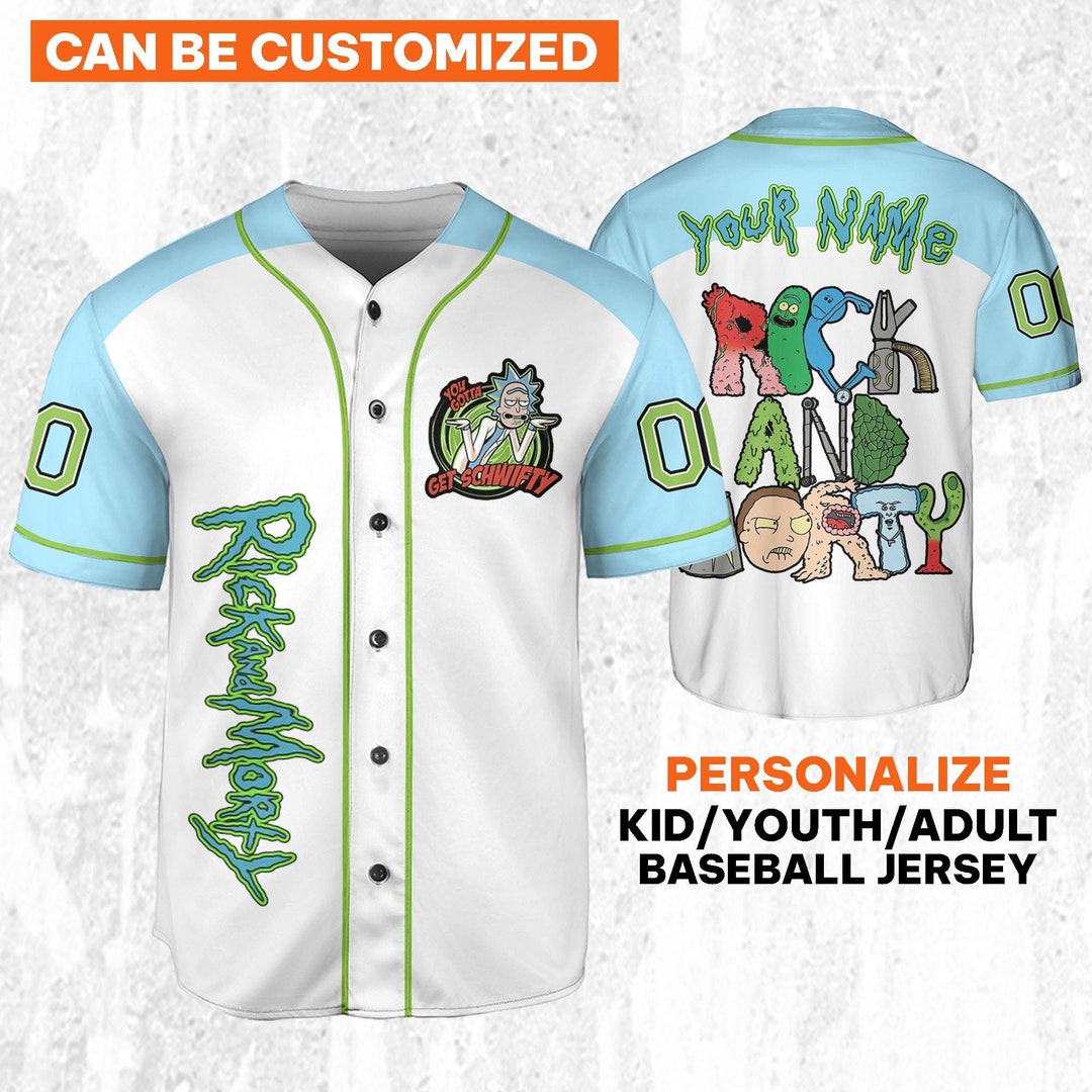 Rick and Morty Wanted Poster Baseball Shirt Long Sleeve Adult main image 1
