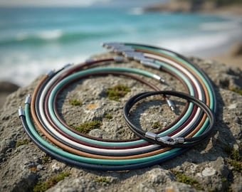 3mm Leather Cord Necklace | Large Choice of Colours | Stainless Steel Clasp | Handcrafted
