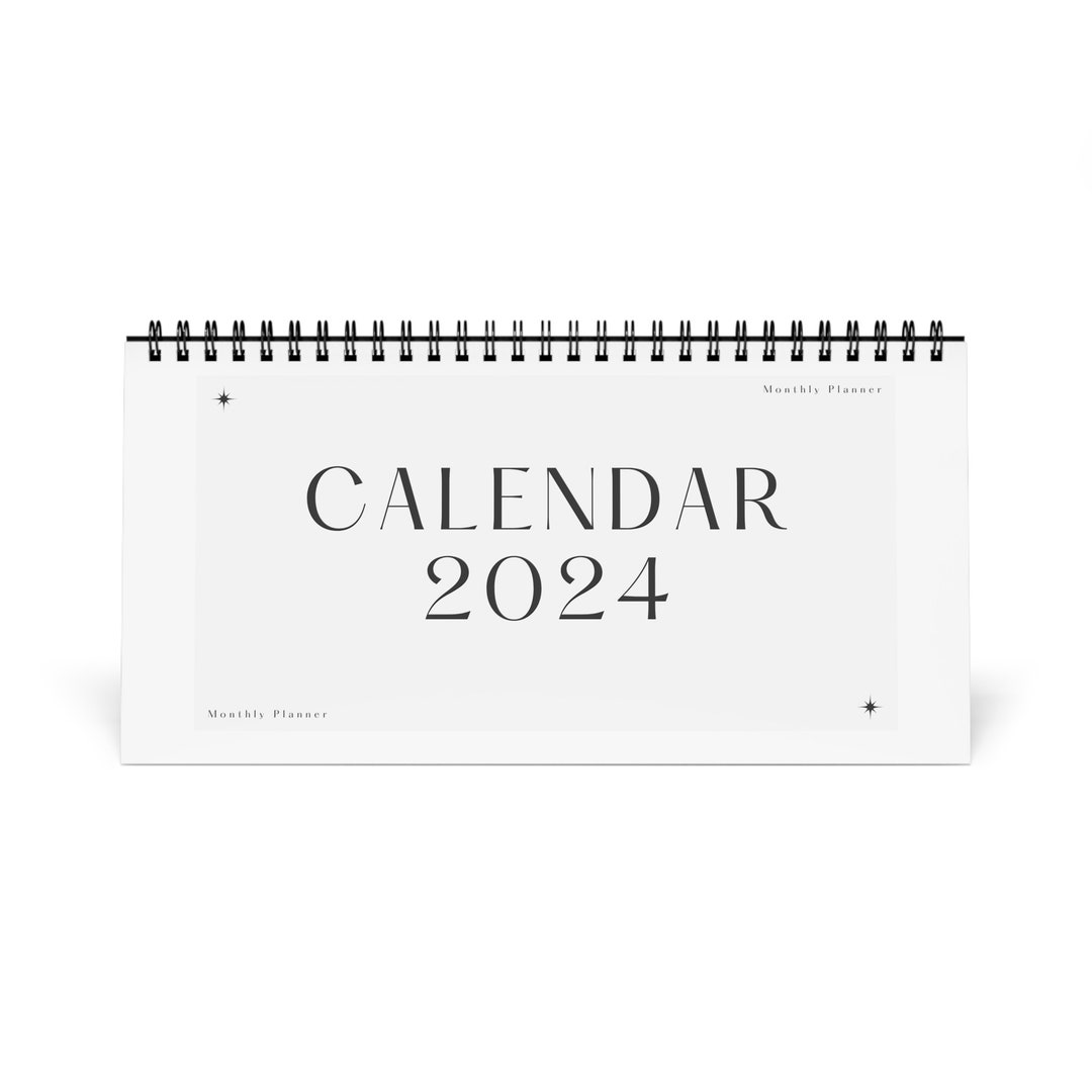 Personalized 2024 Desk Calendar Stay Organized and Inspired Etsy