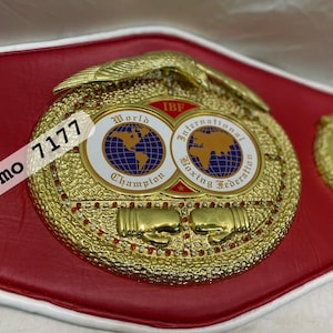 New IBA International Boxing Association Organization Wrestling Championship Boxing Belt Replica