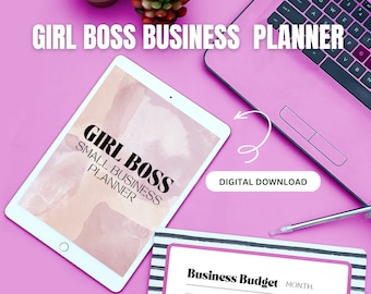 Pacchetto Girl Boss Small Business Planner / Business Planner stampabile / Modello di Business Planner / Business Planner personalizzabile