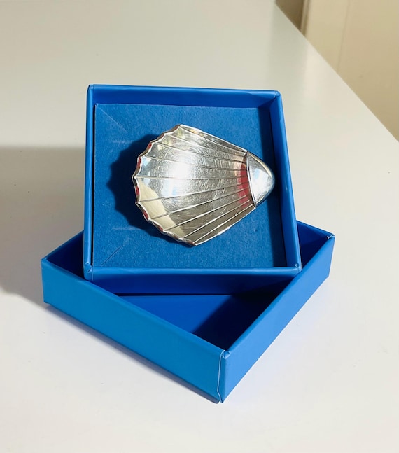 Charming clam shell in solid sterling silver. Vin… - image 10