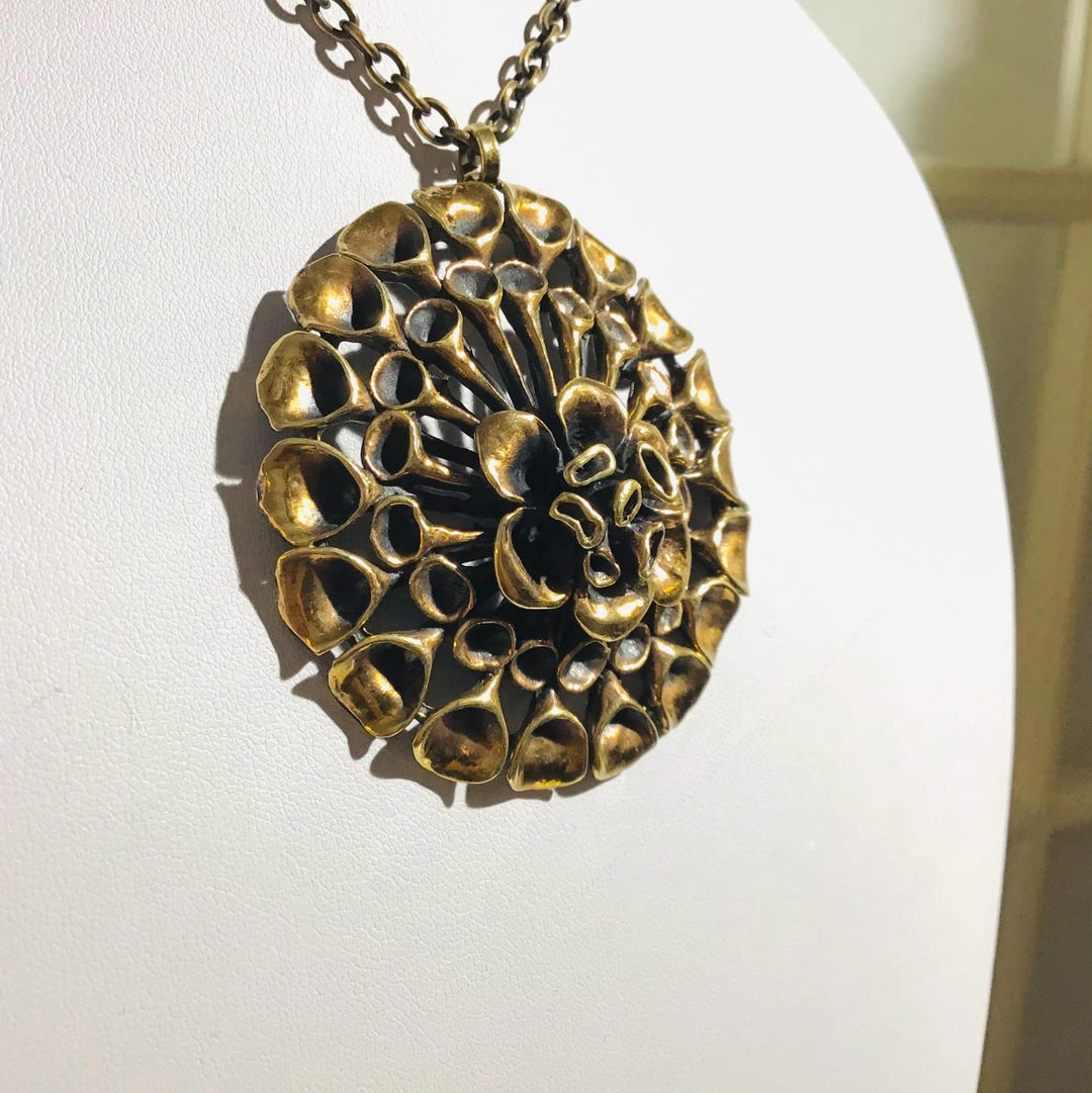 Colossal Pendant With Chain. Bronze. Finnish Scandinavian Design ...