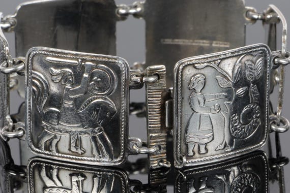 Exclusiv beautiful solid sterling silver bracelet… - image 2