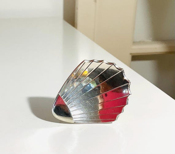 Charming clam shell in solid sterling silver. Vin… - image 7