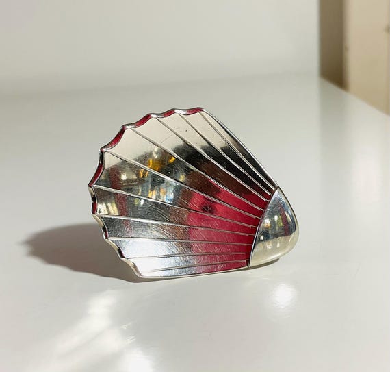 Charming clam shell in solid sterling silver. Vin… - image 6