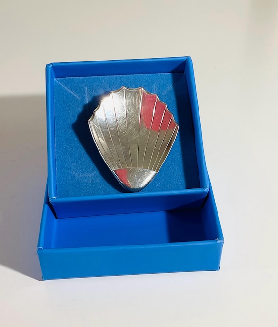 Charming clam shell in solid sterling silver. Vin… - image 12