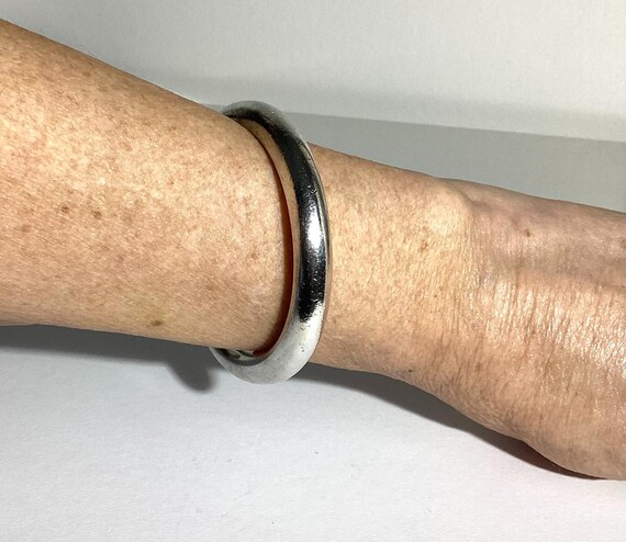 Unisex bangles in solid sterling silver. Rare des… - image 3