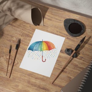 Aquarelle Umbrella Clipart Autumn Fall ClipartUmbrella PNGRainy DayUmbrella StickerDigital Download Rain WindowImpressions à usage commercial image 8