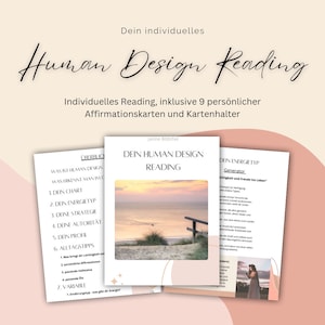 Dein persönliches Human Design Reading inklusive Affirmationskarten | Persönlichkeitsanalyse | Geschenk an dich selbst | Selbstfindung