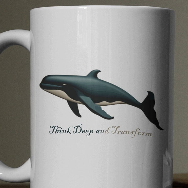 Whale mug, whale mug svg, whale sweatshirt, whale shirt, whale gifts, whale cushion, whale digital, ocean theme, whale print, think deeply