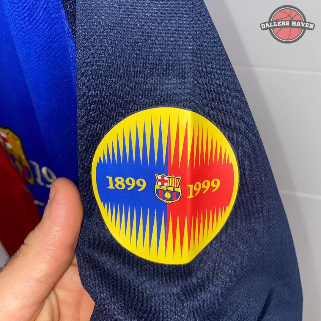 Barcelona Retro 1999 Home Jersey / Barcelona 1899-1999 Vintage Football
