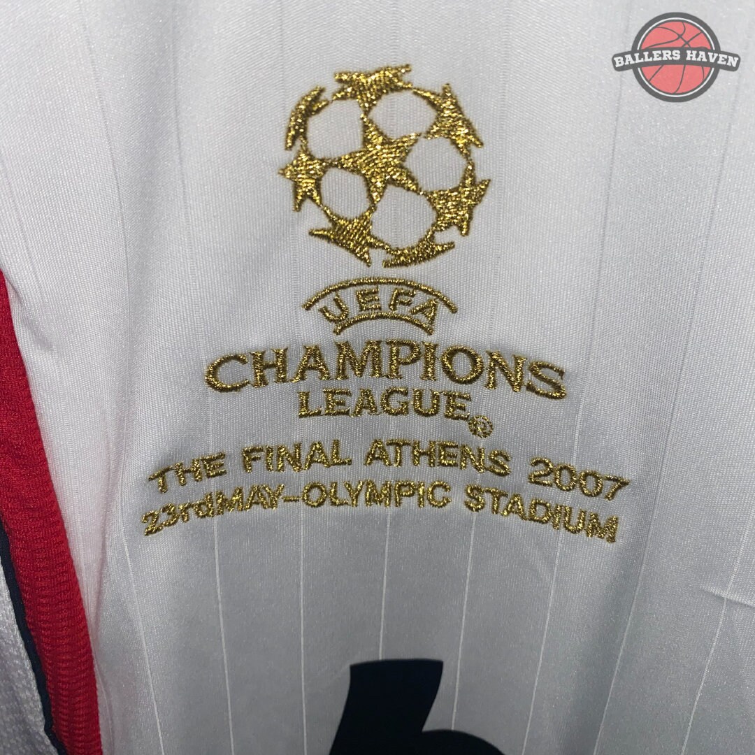Maillot final rétro AC Milan UCL / Maillot de football final de la Ligue des champions de Milan