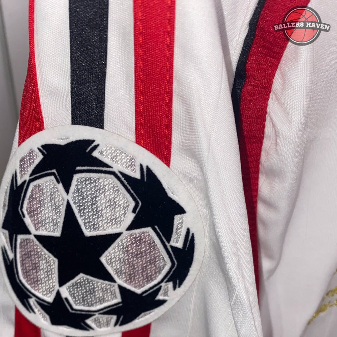 Maillot final rétro AC Milan UCL / Maillot de football final de la Ligue des champions de Milan
