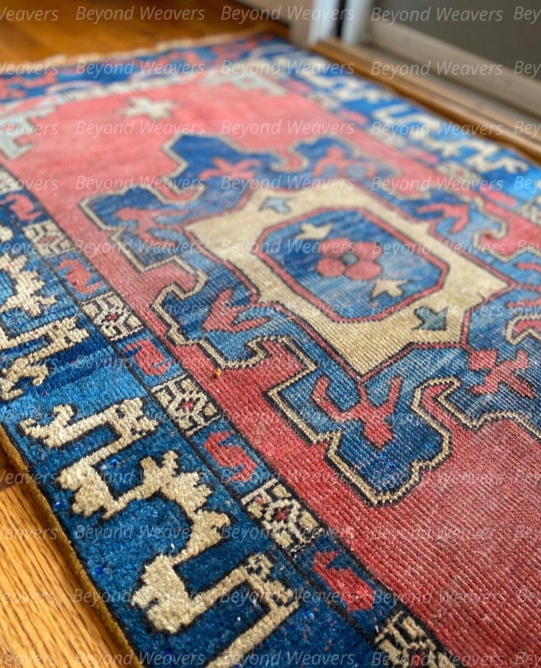 ヴィンテージラグ　トライバルラグ インド　ボテ 127x79cm トライバルラグ ヴィンテージラグ 手織り絨毯 カーペット