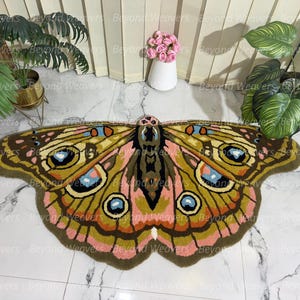 Butterfly Kids Area Rug: Handwoven Wool, Indian Design