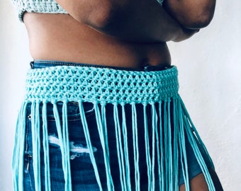 Crochet Fringe Festival Skirt Pattern (Digital Download)