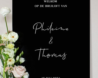 Panneau de bienvenue de mariage | Collection Gigi | Tableau de cérémonie | Panneau de bienvenue | Décoration événementielle | Panneau de bienvenue | Mariage