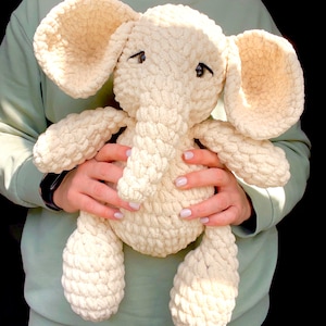 Crochet Amigurumi Peanut the Elephant Pattern (Digital PDF)