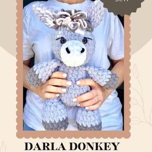 Crochet Amigurumi Darla the Donkey Pattern (Digital PDF)