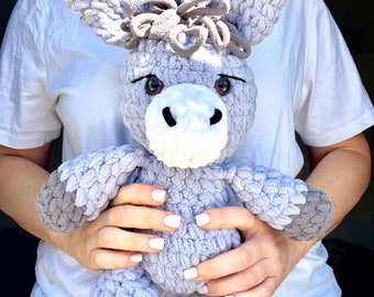 Crochet Amigurumi Darla the Donkey Pattern (Digital PDF)