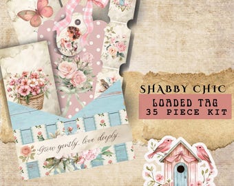 Zestaw pamiątkowy Shabby Chic Rose: dziennik śmieci do druku (do pobrania w wersji cyfrowej)