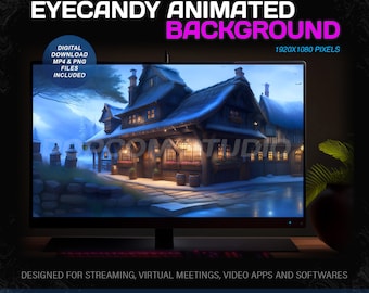 Animated Background for Streaming 1920x1080 - The Halfway Tavern Animated Wallpaper