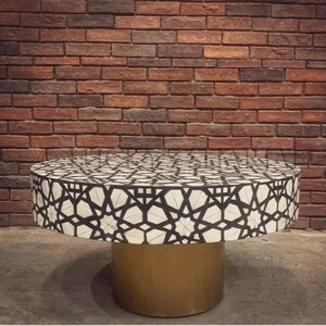 Antique Bone Inlay Indian Furniture Handmade Bone Inlay Wooden Modern Coffee Table Furniture,Living Room Tables,Hall Tables