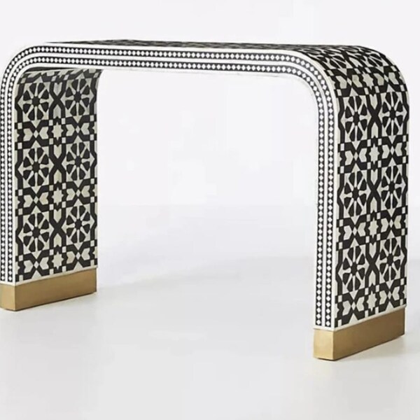 Bone Inlay Bench - Etsy