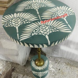 Antique Flower Bone Inlay Indian Furniture Handmade Bone Inlay Wooden Modern Table Top Furniture ,Living Room Tables ,Hall Tables