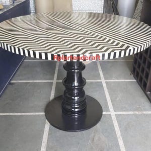 Antique  Bone Inlay Indian Furniture Handmade Bone Inlay Wooden Modern Table Top Furniture, Living Room Tables ,Hall Tables