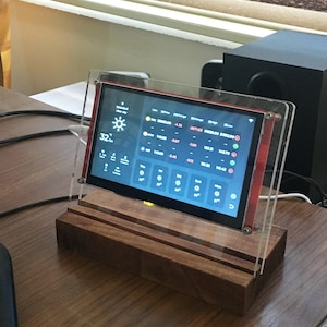 Ticker crittografico WiFi touchscreen da 7", tracker del prezzo del bitcoin, criptovaluta, stazione meteorologica digitale