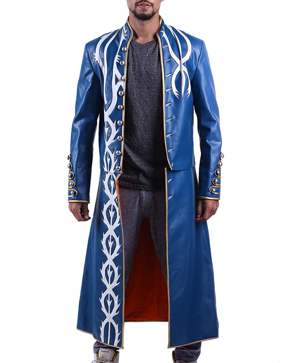  Adult Vergil DMC 5 Cosplay Jacket Men Virgil Coat