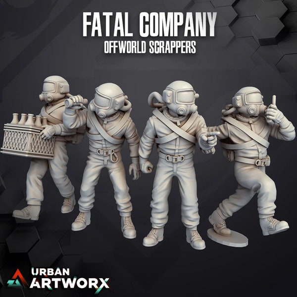 Scrapper Crew - Skullforge -  Tabletop Miniaturen - Tabletop Figuren - 3D Druck Miniaturen aus Resin